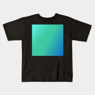 Green Blue Gradient Kids T-Shirt